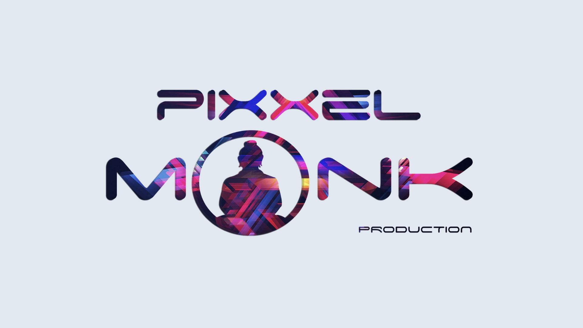 pixxelmonk logo on a light blue background